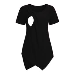 Women Blouse Maternity Casual Soft Nursing Tops T-shirt Summer Short Sleeve Pregnant Clothes Nursing Breastfeeding