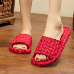 Japanese New Cloth Sole Slippers Silent Indoor Soft Sole Shoes Spring, Autumn, Winter Women's Home Seasons Pantuflas De Mujer