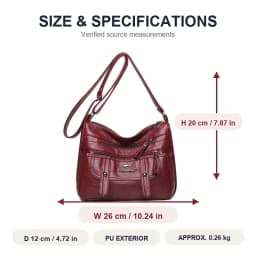 Soft Leather Mother Bag Large Capacity Fashionable Shoulder Crossbody Bag for Women