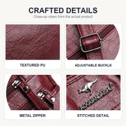 Soft Leather Mother Bag Large Capacity Fashionable Shoulder Crossbody Bag for Women