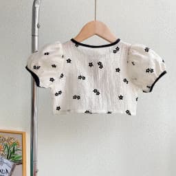 Girls Clothing Set 2023 New Summer Short Sleeve Shirt Top & Floral Skirt 2PCS Children Clothing Kids Clothes Sets 2 to 8 Years