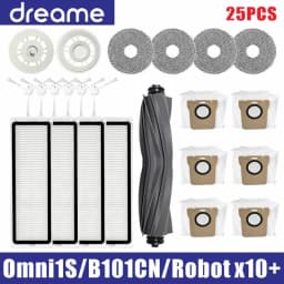 Dreame L10s Ultra / S10 Pro Accessories Mijia Omni 1S B101CN Robot X10+ Vacuum Main Side Brush Filter Mop Parts
