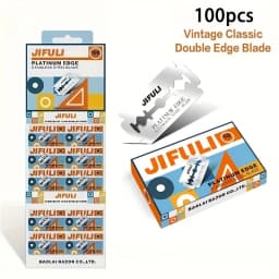 JiFULI 100/200 Pcs/ Quality Double Edge Safety Razor Blade Men And Women Shaving & Hair Removal Replace Stainless Steel Blades