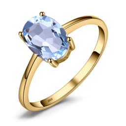 JewelryPalace Genuine Garnet Amethyst Citrine Peridot Blue Topaz 925 Sterling Silver Rings for Women Colorful Gemstone Jewelry