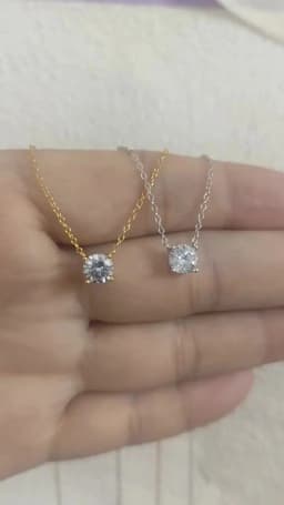 Jkeli S925 Pure silver 18k gold pendant Multi-functional single diamond necklace with six claws Zircon necklace for women gift