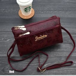 Women's Wallet Four Zipper Long Clutch Bag 3D Knurling Retro Leather Purse Sac Femme Portfel Damski Wristlet Kadın Phone Wallet