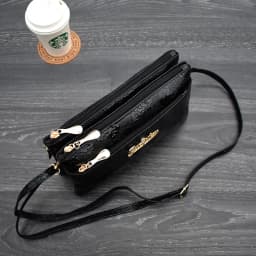 Women's Wallet Four Zipper Long Clutch Bag 3D Knurling Retro Leather Purse Sac Femme Portfel Damski Wristlet Kadın Phone Wallet