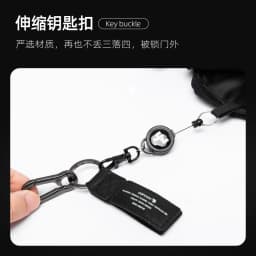 Waterproof Crossbody Bag Men Large Capacity 15 inch Laptop Fashion Shoulder Bag Solid Black Light Portable Anti-theft Zipper Bag