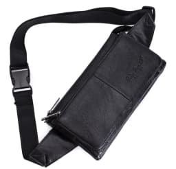 Men Waist Fanny Pack Belt Hip Bag Purse Genuine Leather Travel Fashion Real Cowhide Male Shoulder Sling Chest Cross Body Bag
