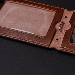 2026 NEW US Police Reporter Coach Referee Doctors Badge Holder Real Cowhide Formal Work ID Card Case with Lanyard Office Supplie