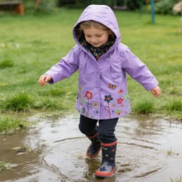Girls Fashion Waterproof Children Clothes Autumn Casual Baby Boys Windcoat Long Sleeve Jacket Flower Print Kids Hoodie Outwear