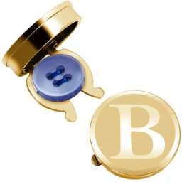Men A-Z Initial Button Covers Gold Plated 17mm No Sew Snap On Shirt Suit Decorative Button Caps Personalized Gift HAWSON