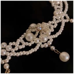 Luxury Vintage Pearl Choker Necklace For Women Princess Gorgeous Multilayers French Romantic Style Clavicle Chain Party Gift
