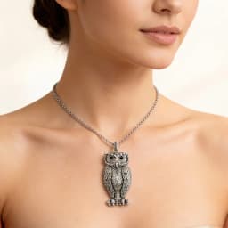 Pendant Owl,Brand New Fashion Trendy Jewelry Europe 925 Sterling Silver Accessories Cute Soul Gift For Woman