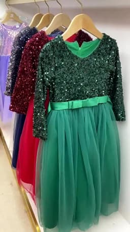 Princess Mesh Dress 4-14y Girl Christmas Winter Party Clothing Kids Sequin Wedding Dresses Children Spring Autumn Prom Costume