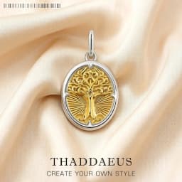 Pendant Stylised Tree Oval Summer Romantic Fashion 925 Sterling Silver Jewelry Europe Mystical Dimension Gift For Woman