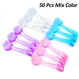 10/20/30/50 Pcs Nail Cleaning Brush For Manicure Round Head Nail Salon Acrylic Brushes Tools Remover Dust Powder Clean Brush Set