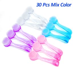 10/20/30/50 Pcs Nail Cleaning Brush For Manicure Round Head Nail Salon Acrylic Brushes Tools Remover Dust Powder Clean Brush Set