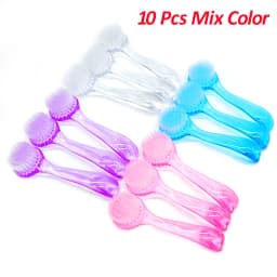 10/20/30/50 Pcs Nail Cleaning Brush For Manicure Round Head Nail Salon Acrylic Brushes Tools Remover Dust Powder Clean Brush Set