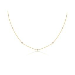 ANDYWEN 925 Sterling Silver Gold Round CZ Zircon Charm Choker Necklace Women Luxury Jewelry 2022 Wedding Classic Jewelry