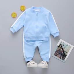 1-7Year Children Sport Suit Girl Long Sleeve Zipper Sweatshirt Pant 2Pcs Set Baby Clothes Kid Boy Tracksuit Autumn Coat A514