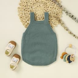 Baby Bodysuit Knit Newborn Girl Boy Jumpsuit Outfits Sleeveless Tops Summer Infant Toddler Clothing 0-18M Overalls Cute Mushroom