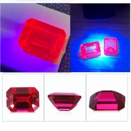Natural Pigeon Blood Ruby Pass UV Test Ruby 12x16mm 12.50 Cts Sri-Lanka VVS Emerald Cut Loose Gemstone For Jewelry Beads