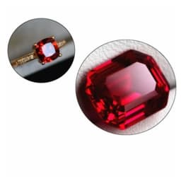 Natural Pigeon Blood Ruby Pass UV Test Ruby 12x16mm 12.50 Cts Sri-Lanka VVS Emerald Cut Loose Gemstone For Jewelry Beads