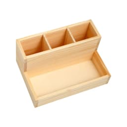 1Piece Wooden Storage Box For Desk Manicure Tools Nail Art Brushes Pens Holder Double Layer Nail Polish Makeup Tool Organizer