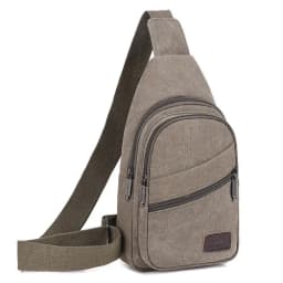 Xierya Men Canvas Crossbody Bag Wear-Resistant Outdoor Fashion Sports Bags for Men Black Male Casual Shoulder Bag Travel Satchel