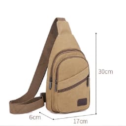 Xierya Men Canvas Crossbody Bag Wear-Resistant Outdoor Fashion Sports Bags for Men Black Male Casual Shoulder Bag Travel Satchel