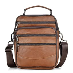 Small Men Genuine Leather Shoulder Bag Men's Cowhide Leather Handbag for Tablet Male Messenger Bags Crossbody Bag Boy Briefcase