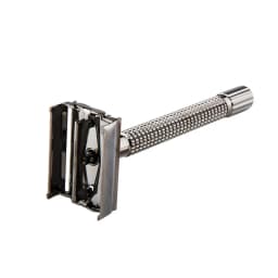 YINTAL Long Handle Version Butterfly Open Double Edge Safety Razor Men's Classic Manual Razors 1 Razor 5 Blades