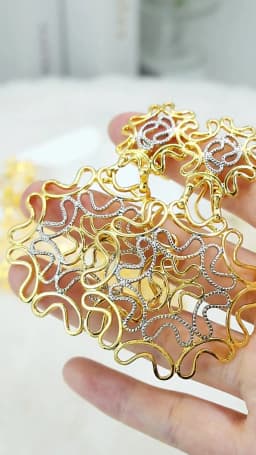 Vintage Women Earrings Fashion Jewelry Two Tone Big Drop Earrings Wedding Party Gift Trending