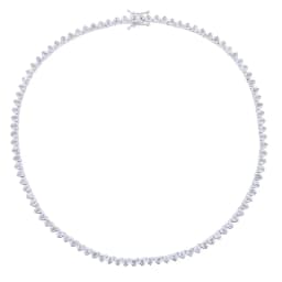 Green White CZ Bezel Heart Shaped Tennis Chain Choker Necklace For Women Geometric Classic Luxury Jewelry