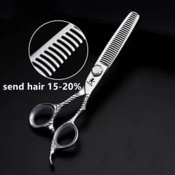 FnLune 6.0 Top Screw Professional Hair Salon Scissors Cut Barber Accessories Haircut Thinning Shear Hairdressing Tool Scissors