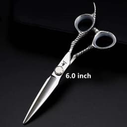 FnLune 6.0 Top Screw Professional Hair Salon Scissors Cut Barber Accessories Haircut Thinning Shear Hairdressing Tool Scissors