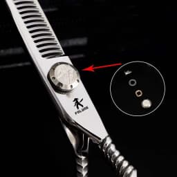 FnLune 6.0 Top Screw Professional Hair Salon Scissors Cut Barber Accessories Haircut Thinning Shear Hairdressing Tool Scissors