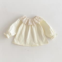 0-24m Baby Girls Ruffles Summr Shirt Tops Cotton Long Sleeve Lace Blouses Infant Newborn Baby Tops Children Shirts Baby Clothing