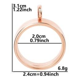 10PCS 10-40mm Round Glass Medallions floating charms for living lockets Rust-proof Stainless Steel Pendants Craft Photo Jewelry