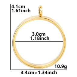 10PCS 10-40mm Round Glass Medallions floating charms for living lockets Rust-proof Stainless Steel Pendants Craft Photo Jewelry