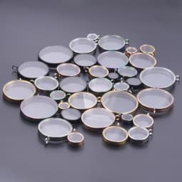10PCS 10-40mm Round Glass Medallions floating charms for living lockets Rust-proof Stainless Steel Pendants Craft Photo Jewelry
