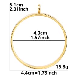 10PCS 10-40mm Round Glass Medallions floating charms for living lockets Rust-proof Stainless Steel Pendants Craft Photo Jewelry