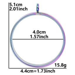 10PCS 10-40mm Round Glass Medallions floating charms for living lockets Rust-proof Stainless Steel Pendants Craft Photo Jewelry