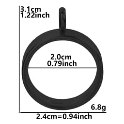 10PCS 10-40mm Round Glass Medallions floating charms for living lockets Rust-proof Stainless Steel Pendants Craft Photo Jewelry
