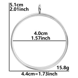 10PCS 10-40mm Round Glass Medallions floating charms for living lockets Rust-proof Stainless Steel Pendants Craft Photo Jewelry