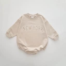 2023 Autumn Letter Printing Newborn Infant Boys Girls Triangle Creeper Long Sleeve Children's One Piece Fashion Baby Clothing