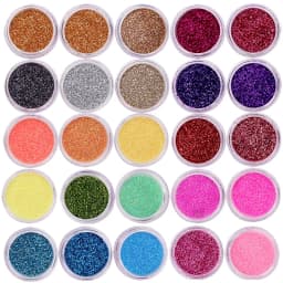 40 Colors Nail Glitter Set, Fine Nail Art Glitter Powder for Body Art, Crafts, Tips Decoration, Festival Makeup