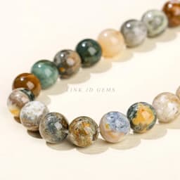 Natural Stone Ocean Jasper Beads Loose Spacer 6 8 10mm Pick Size For Jewelry Making Diy Bracelet Necklace Accessory Findings