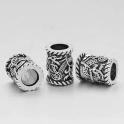 5pcs Vking Dragon Hair Beads For Braids Beard Slavic Veles Vikings Accessories Bead Charms Diy For Bracelets Jewelry Making